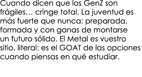 Cuando dicen que los GenZ son fr giles… cringe total. La juventud es m s fuerte que nunca: preparada, formada y con g...